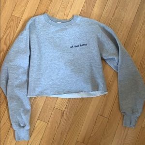 Cropped brandy Melville sweatshirt